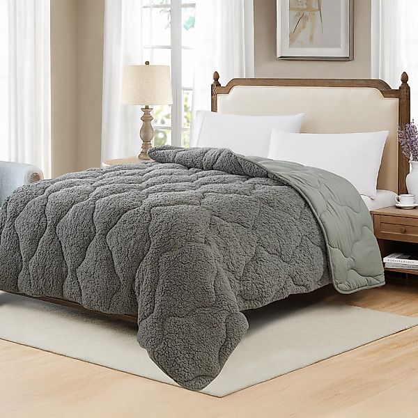 OTTO home Microfaserbettdecke "Elvia, Teddy Plüsch Bettdecke" warm 1 Stk. t günstig online kaufen