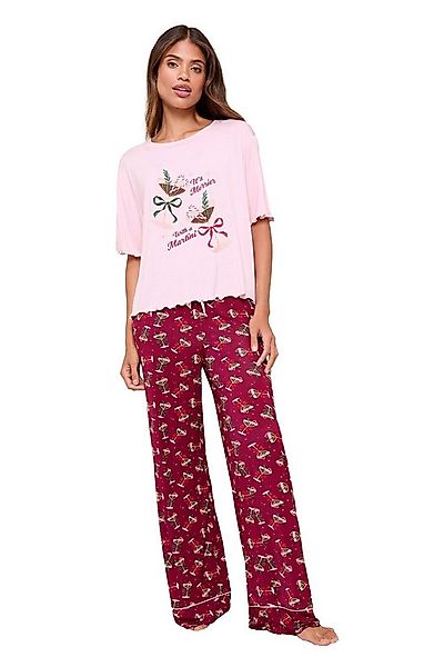 LIPSY Pyjama Lipsy Kurzärmeliger Weihnachtsschlafanzug (2 tlg) günstig online kaufen