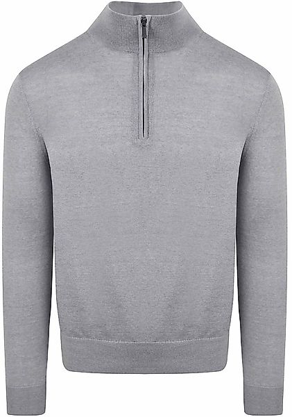 Suitable Merino Half Zip Pullover Grau - Größe S günstig online kaufen