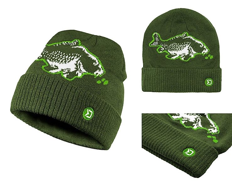 Delphin.sk Strickmütze Wintermütze WINTER CARPER Karpfen grün warm Outdoor günstig online kaufen