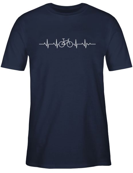 Shirtracer T-Shirt Herzschlag Fahrrad I Rad günstig online kaufen
