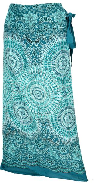 Guru-Shop Minirock Langer Wickelrock, Strandrock, Sommerrock günstig online kaufen