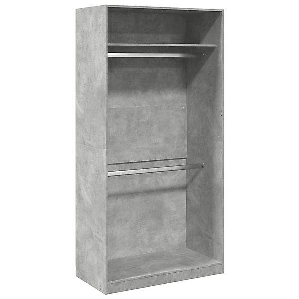 vidaXL Kleiderschrank Betongrau 100x50x200 cm Holzwerkstoff 3307804 günstig online kaufen