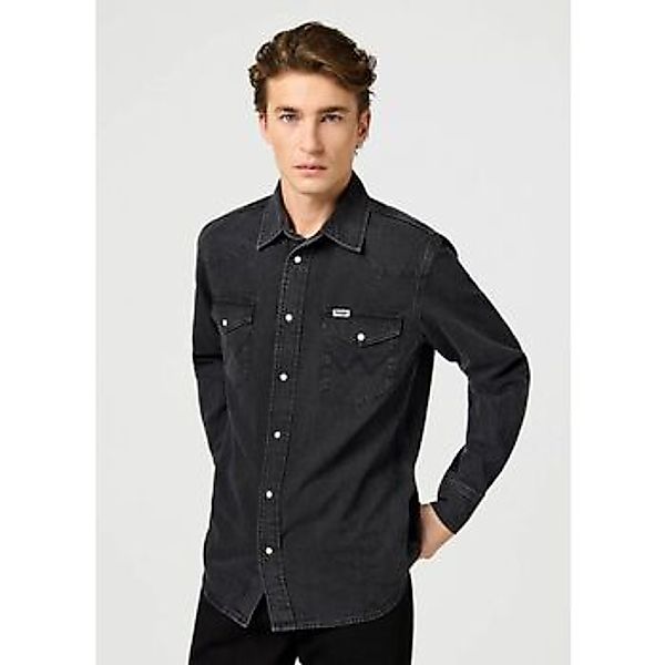 Wrangler  Hemdbluse 112362906 WESTERN SHIRT-RINSE BLACK günstig online kaufen