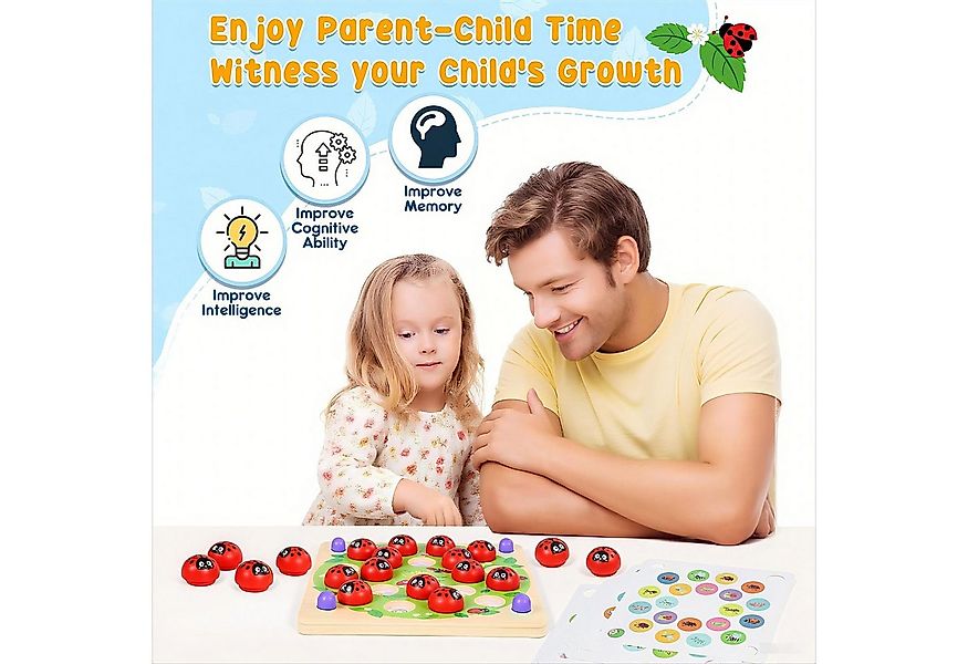 POPOLIC Lernspielzeug Montessori Spielzeug ab 3 4 5 Jahre, Memory Spiele ab günstig online kaufen