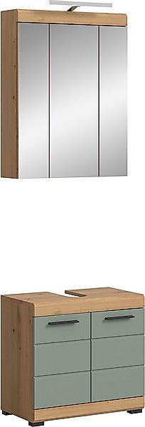 INOSIGN Badmöbel-Set Siena, 2 teilig, inklusive LED Beleuchtung, bestehend günstig online kaufen