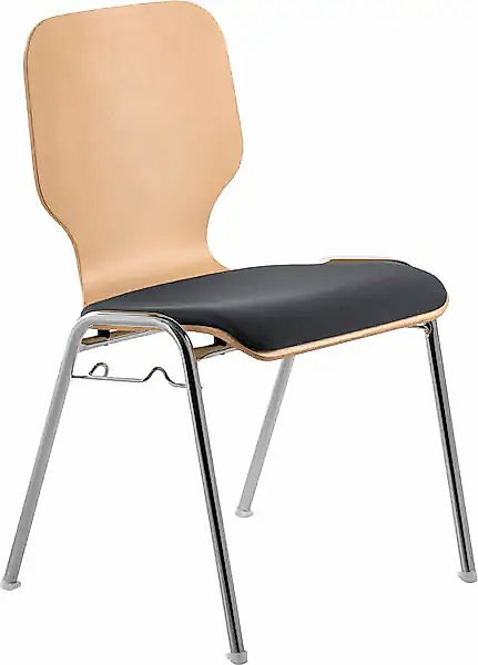 Mayer Sitzmöbel Besucherstuhl »211604« () Stapelstuhl stapelbar bis 10 Stk. günstig online kaufen