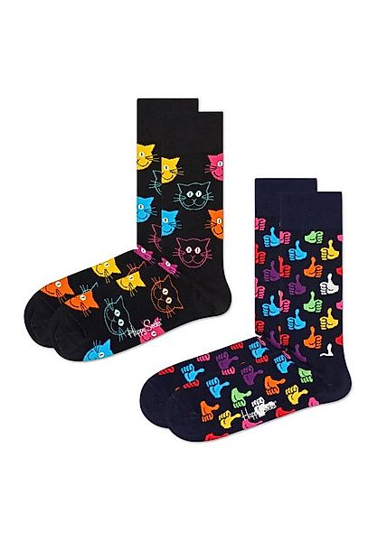 Happy Socks Basicsocken 2-Pack Classic Cat Socks aus nachhaltiger Baumwolle günstig online kaufen