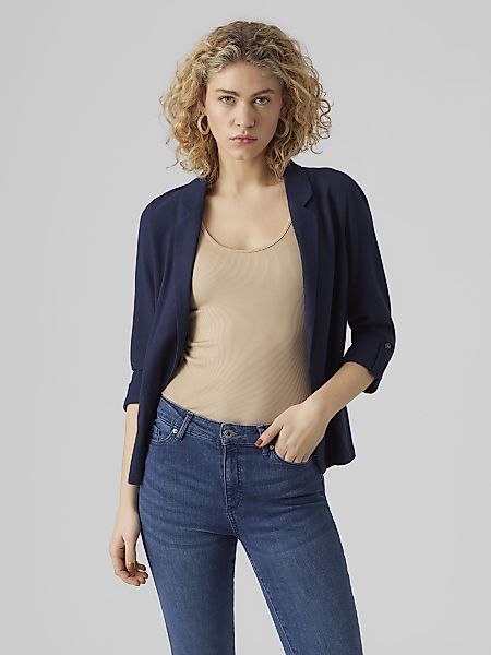 Vero Moda Kurzblazer VMJESMILO 3/4 LOOSE BLAZER WVN GA NOOS mit Leinen günstig online kaufen