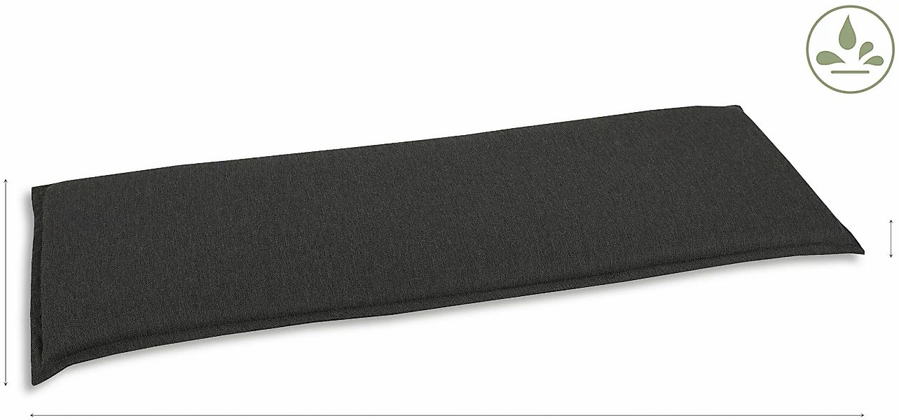 GO-DE Bankauflage, (148 cm x 6 günstig online kaufen