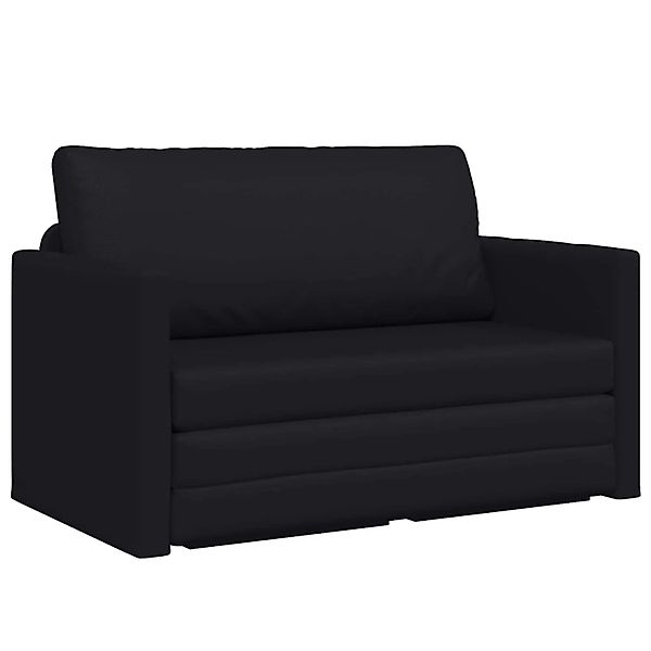 vidaXL Klappsofa Bett Schwarz 124 x 71 x 78 cm PVC 42030518 günstig online kaufen
