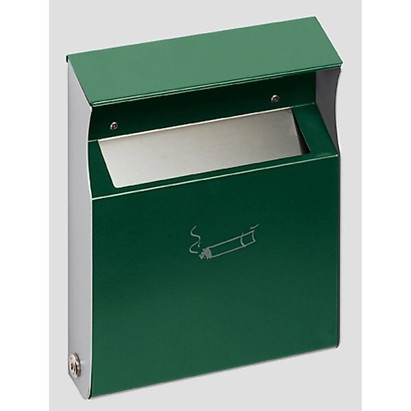 PROREGAL Eckiger Wandascher Mit Einwurfblende  2 Liter HxBxT 30 x 23 x 6 cm günstig online kaufen