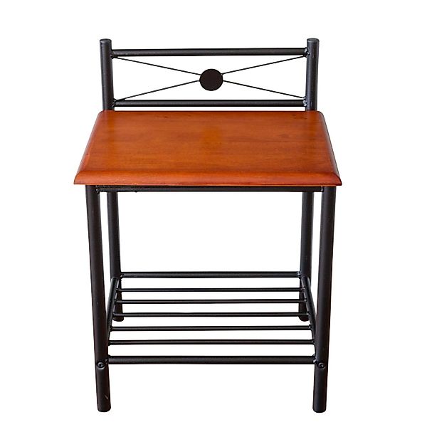 Homestyle4u Nachttisch Nachtkonsole Nachtschrank Metall 1068 günstig online kaufen