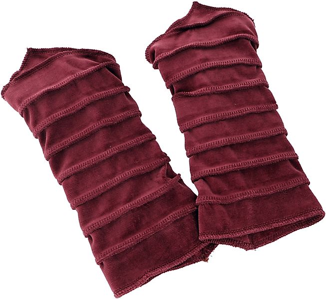 Guru-Shop Strickhandschuhe Handstulpen Armstulpen aus Samtstoff,.. günstig online kaufen