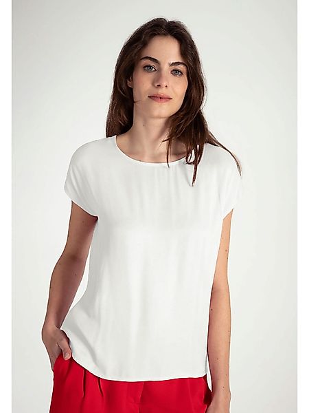 Shirt mit Satinfront, ecru günstig online kaufen