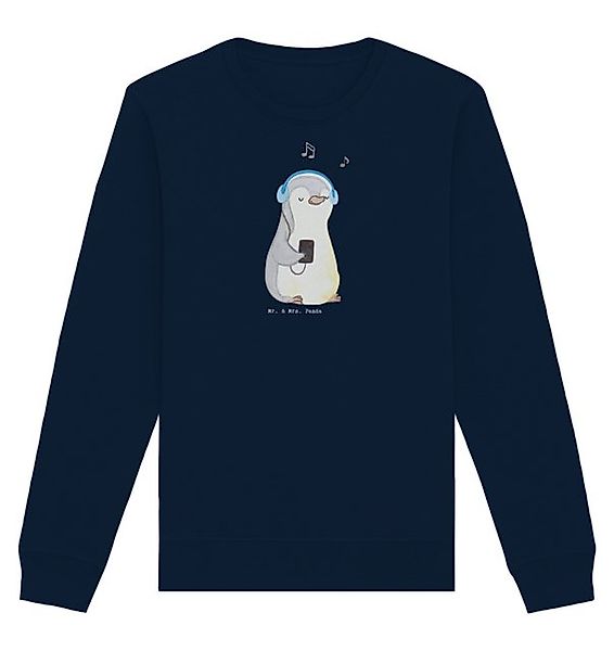Mr. & Mrs. Panda Longpullover Pinguin Musik hören Größe S - French Navy - G günstig online kaufen