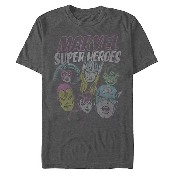 Marvel - Gruppe Grunge Heroes - Männer T-Shirt günstig online kaufen