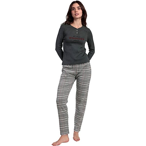 Admas  Pyjamas/ Nachthemden Pyjama Hose Top Langarm Houndstooth günstig online kaufen
