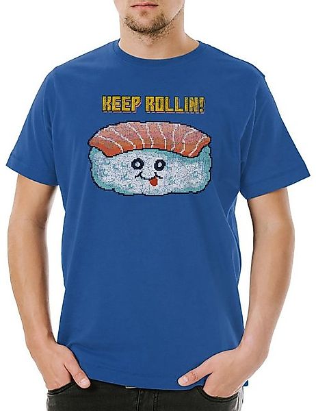 Urban Backwoods Print-Shirt Urban Backwoods Sushi Keep Rollin Herren T-Shir günstig online kaufen