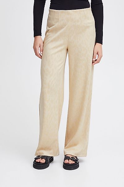 Ichi Stoffhose IHKATE LEOPARD JACQUARD WIDE günstig online kaufen