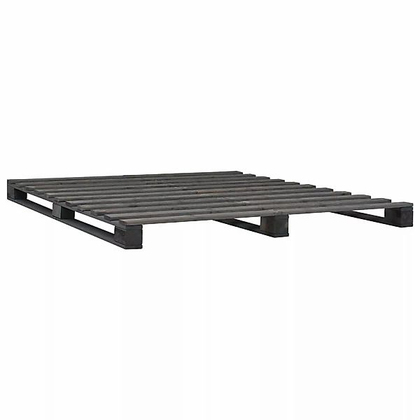 vidaXL Palettenbett Grau Massivholz Kiefer 120x200 cm619017 günstig online kaufen