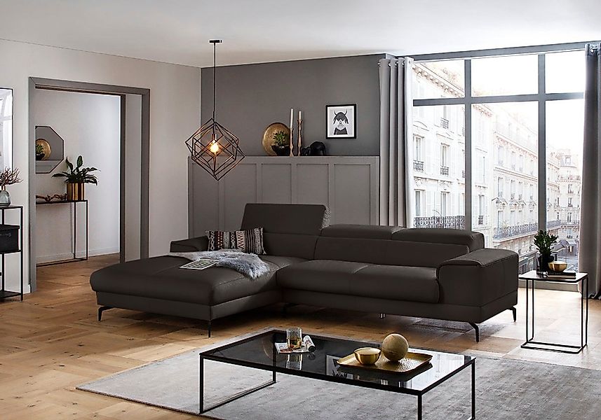 W.SCHILLIG Ecksofa "piedroo, Designsofa mit tollem Sitzkomfort, L-Form", Ko günstig online kaufen
