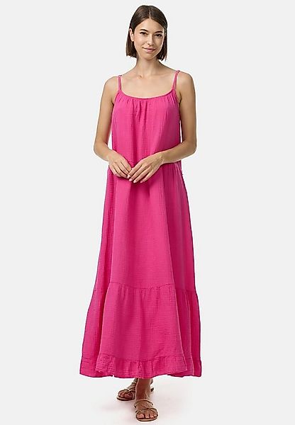 Rayshyne Maxikleid PM48 (Romantisches Maxikleid aus Musselin mit Spaghettit günstig online kaufen