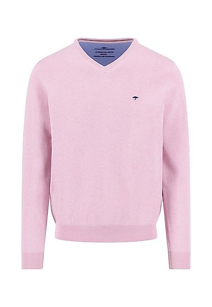FYNCH-HATTON Strickpullover aus Baumwolle, mit V-Ausschnitt, hüftbedeckende günstig online kaufen