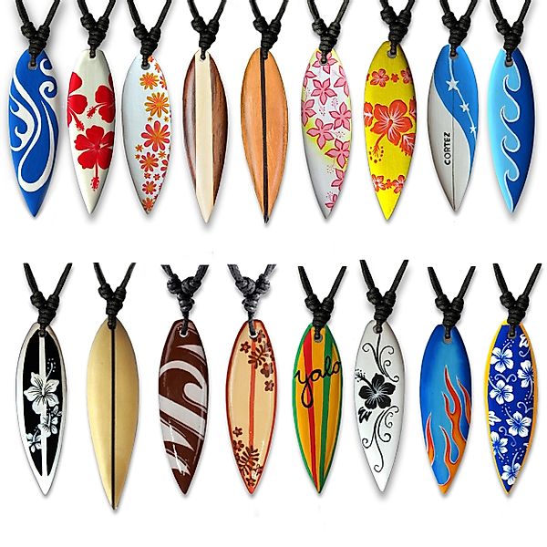 viva-adorno Kette mit Anhänger Halskette Surfbrett günstig online kaufen