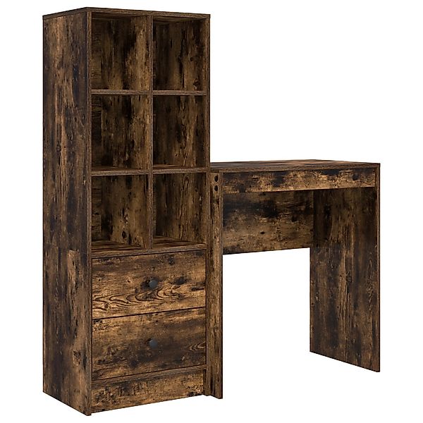 vidaXL Sideboard Schreibtisch mit Stauraum Geräucherte günstig online kaufen