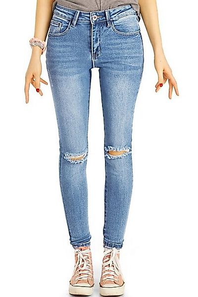 be styled Destroyed-Jeans Medium Waist Röhrenjeans, destroyed Skinny Hosen günstig online kaufen