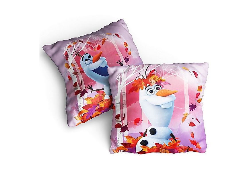 BERONAGE Dekokissen Frozen Die Eiskönigin Kissen Olaf Summer 40x40 cm Kusch günstig online kaufen
