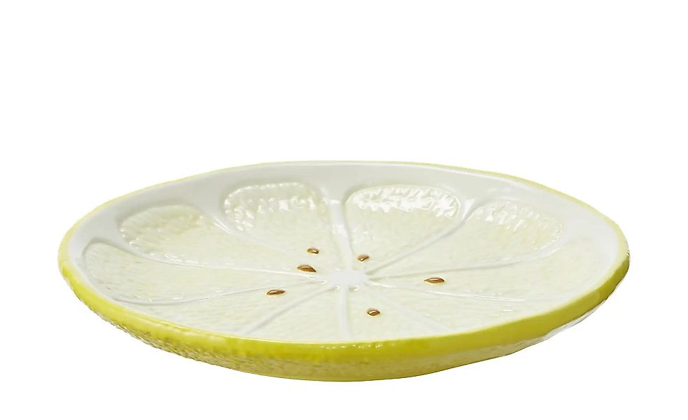 HOME STORY Zitronenteller S   ¦ gelb ¦ Dolomite ¦ Maße (cm): B: 18,5 H: 2,5 günstig online kaufen