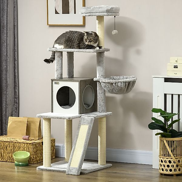 PawHut Kratzbaum Katzenbaum mit Katzenhöhle Kletterbaum günstig online kaufen