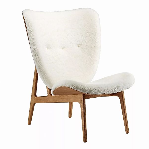 NORR 11 - Elephant Lounge Sessel Schaffell geräucherte Eiche - off-white/Si günstig online kaufen