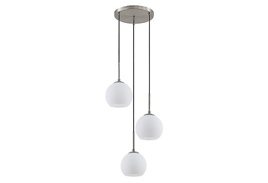 Lindby Hängeleuchte Jurian, Metall, Weiß IP20, 3 x 15 W LED günstig online kaufen