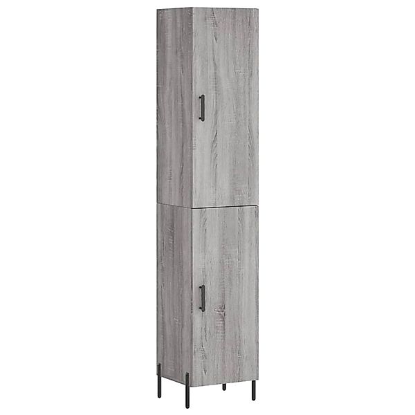 vidaXL Highboard Grau Sonoma 34,5x34x180 cm Holzwerkstoff 3198799 günstig online kaufen