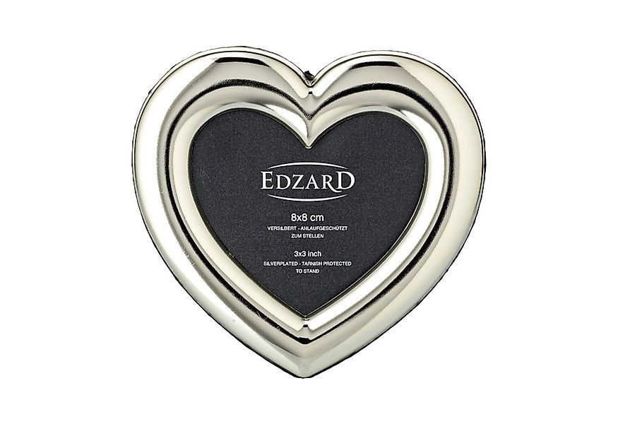 EDZARD Bilderrahmen Herz, (8x8 cm), edel versilbert, anlaufgeschützt günstig online kaufen
