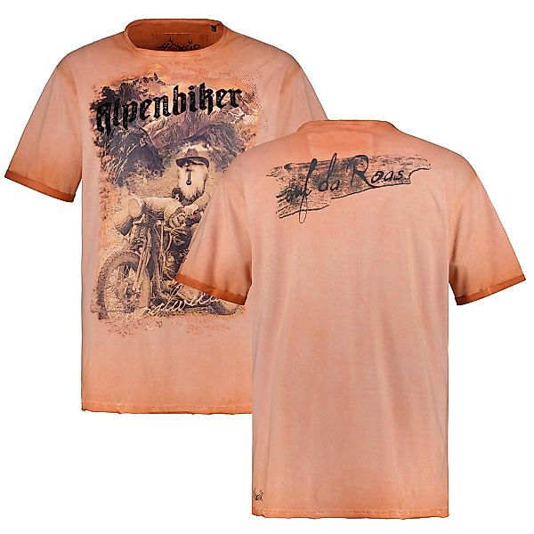 HangOwear T-Shirt mit Print auf Vorder- und Rückseite Farbe orange Größe: 6 günstig online kaufen