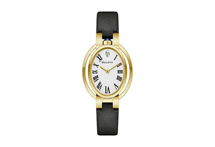 Bulova Quarzuhr Lunar Pilot Timascus 97P180, Armbanduhr, Damenuhr, Lederarm günstig online kaufen