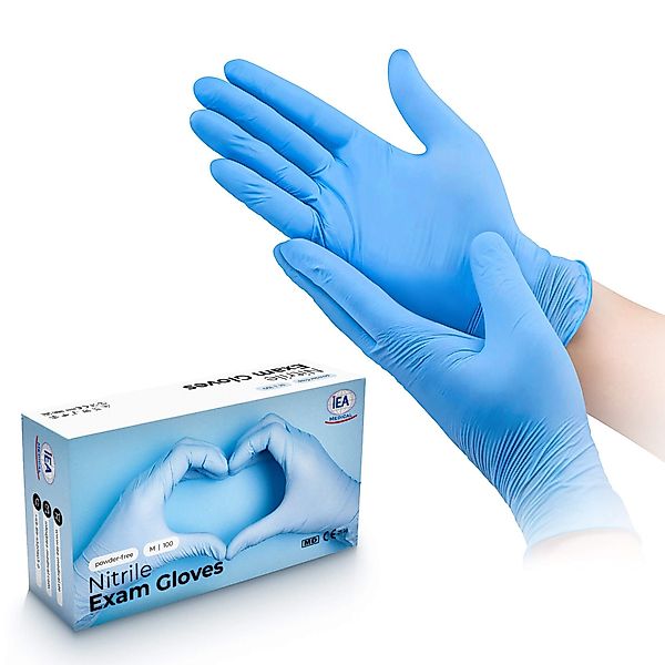 IEA Medical Einweghandschuhe Nitrilhandschuhe Blau L günstig online kaufen