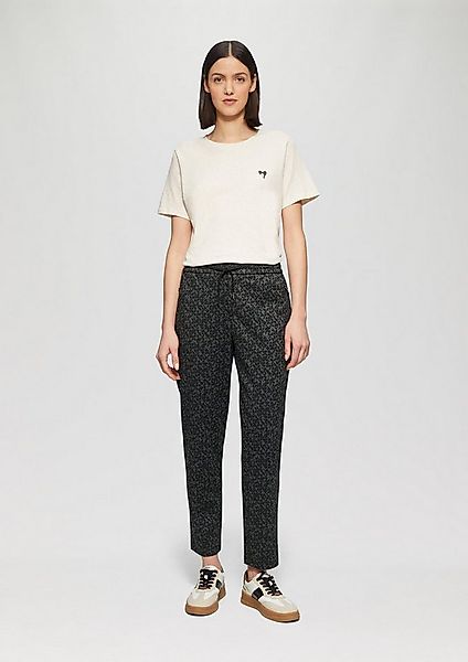 s.Oliver 7/8-Hose Hose Gemusterte Jogpants und Reißverschlusstaschen günstig online kaufen