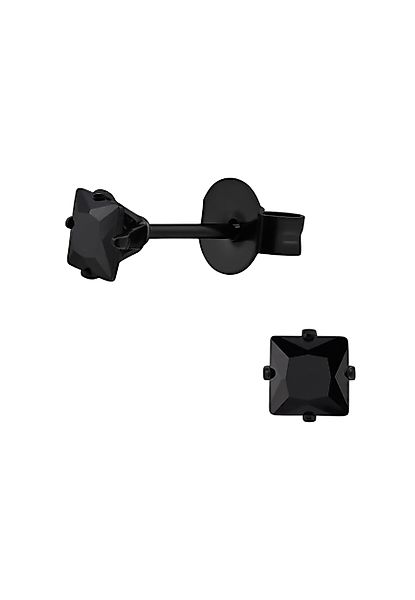 Diademita Fingerring Quadratische 4 mm Ohrstecker günstig online kaufen