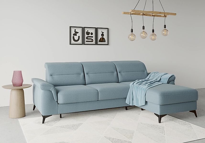 sit&more Ecksofa "Sinatra L-Form" mit Recamiere, optional mit Kopfteilverst günstig online kaufen