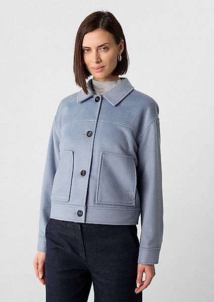 comma Funktionsjacke Outdoor-Jacke Weiche Wollmix-Jacke mit aufgesetzten Ta günstig online kaufen