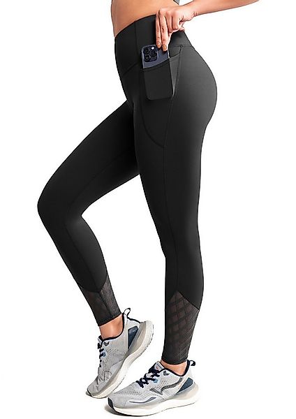 Yvette Leggings Damen Sporthose mit Taschen & Mesh Blickdicht, E110692A19 günstig online kaufen