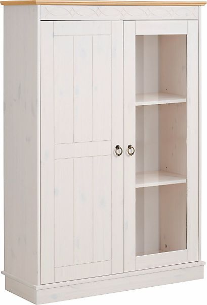 Home affaire Highboard "Indra", Vitrine, Breite 85 cm, aus massiver Kiefer günstig online kaufen