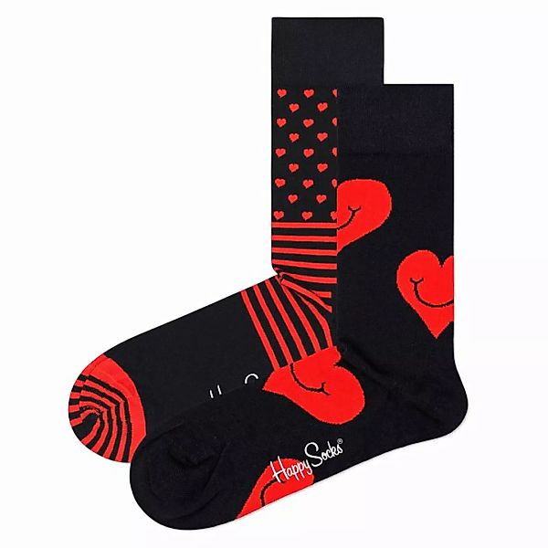 Happy Socks Unisex Socken, 2er Pack - Love Geschenkbox, Farbmix I Heart You günstig online kaufen