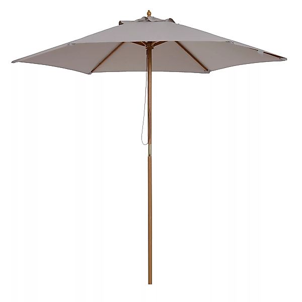 Outsunny Sonnenschirm, Gartenschirm, 3-stufig, Sonnenschutz, Bambus 180/㎡ günstig online kaufen