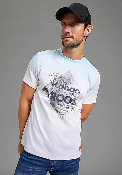 KangaROOS T-Shirt schmale Passform, Halbarm, angesetztes Bündchen am Ärmela günstig online kaufen